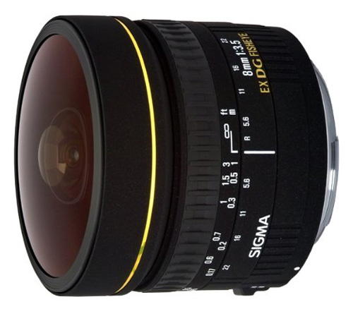Объектив Sigma 8mm f/3.5 EX DG Fisheye